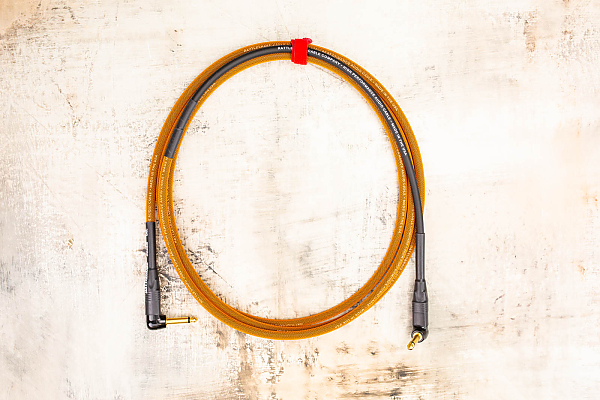 10' Snake Head in Copper with Neutrik Right Angle Gold (connected to instrument) to Neutrik Right Angle Gold 