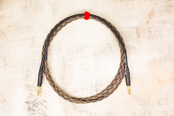 10' TRS Snake Head in Snake Weave with Neutrik Straight TRS Gold (connected to instrument) to Neutrik Straight TRS Gold