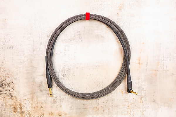 10' Snake Head in Ash with Neutrik Right Angle Gold (connected to instrument) to Neutrik Straight Gold