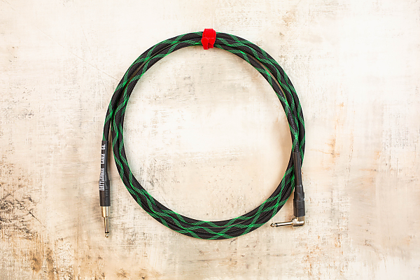 10' Standard in Black Ivy with Neutrik Straight Nickel to Neutrik Right Angle Nickel