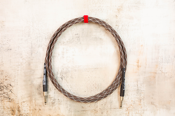 10' Standard in Snake Weave with Neutrik Straight Nickel to Neutrik Straight Nickel