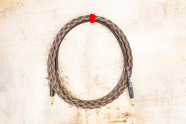 15' Snake Head in Snake Weave with Neutrik Straight Gold (connected to instrument) to Neutrik Straight Gold 