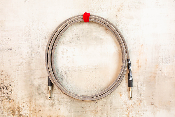 15' Standard in Dirty Tweed with Neutrik Straight Nickel to Neutrik Straight Nickel