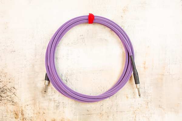 15' Standard in Purple with Neutrik Straight Nickel to Neutrik Straight Nickel