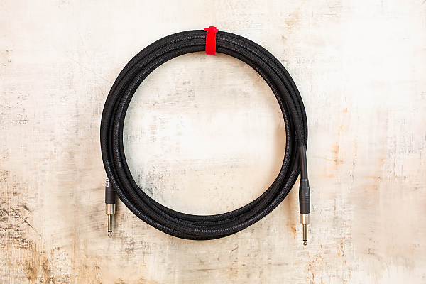 20' Standard in Black with Neutrik Straight Nickel to Neutrik Straight Nickel