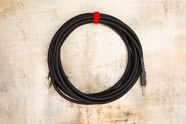 25' Speaker Cable in Black with Switchcraft 188 1/4" Straight to Switchcraft 188 1/4" Straight 