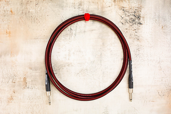 10' Standard in Oxblood with Neutrik Straight Nickel to Neutrik Straight Nickel