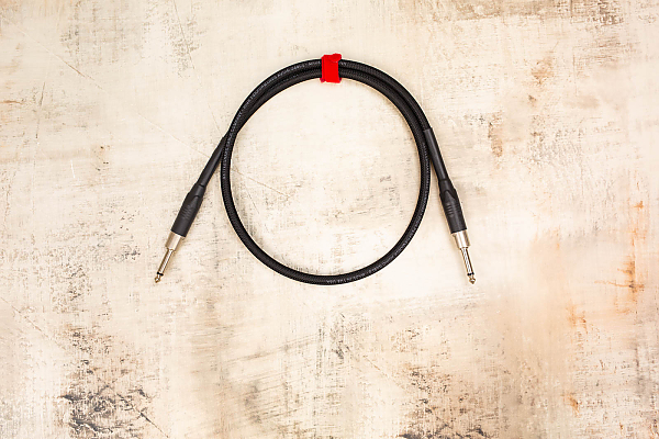 3' Standard in Black with Neutrik Straight Nickel to Neutrik Straight Nickel