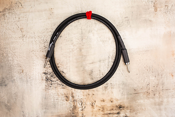  6' Speaker Cable in Red with Switchcraft 188 1/4" Straight to Switchcraft 188 1/4" Straight