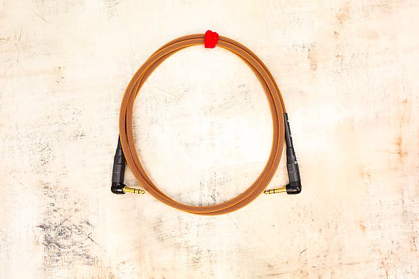 6' TRS in Copper with Neutrik Right Angle TRS Gold to Neutrik Right Angle TRS Gold