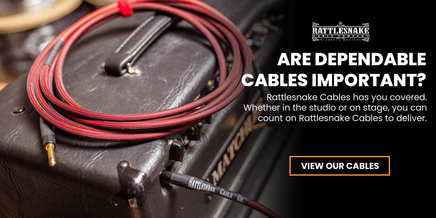 Best Custom and Handmade Guitar Cables | Rattlesnake Cable Company
