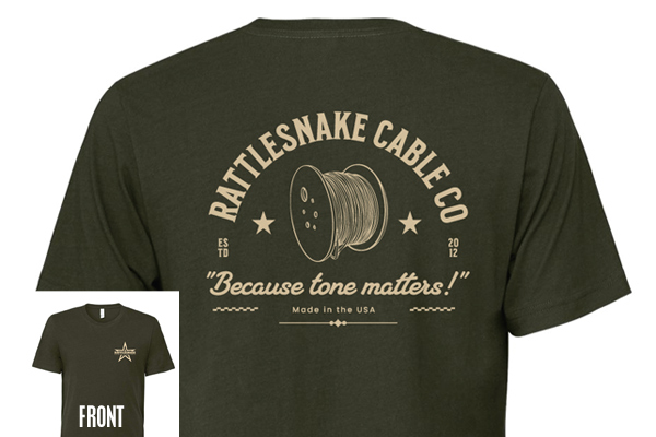 T-Shirt Cable Reel Rattlesnake Cable Company