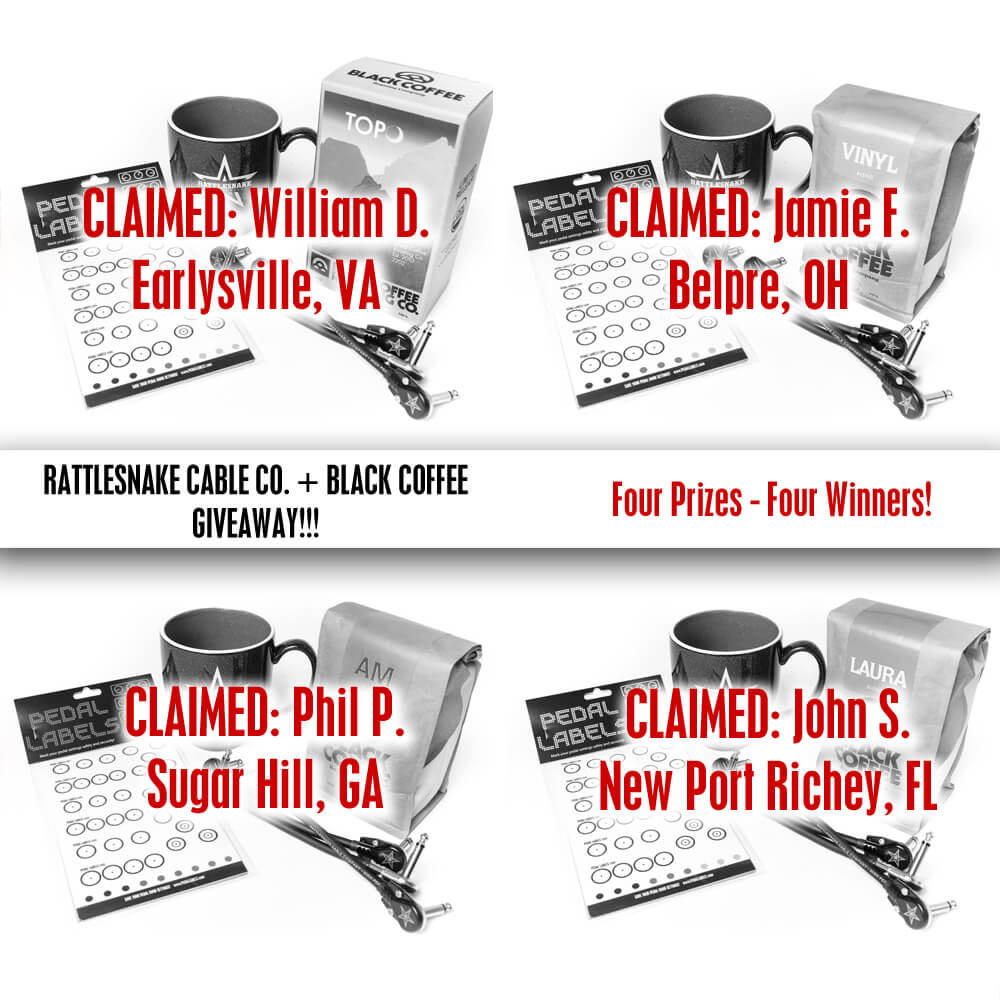 Black Coffee Combined Giveaway - Winner